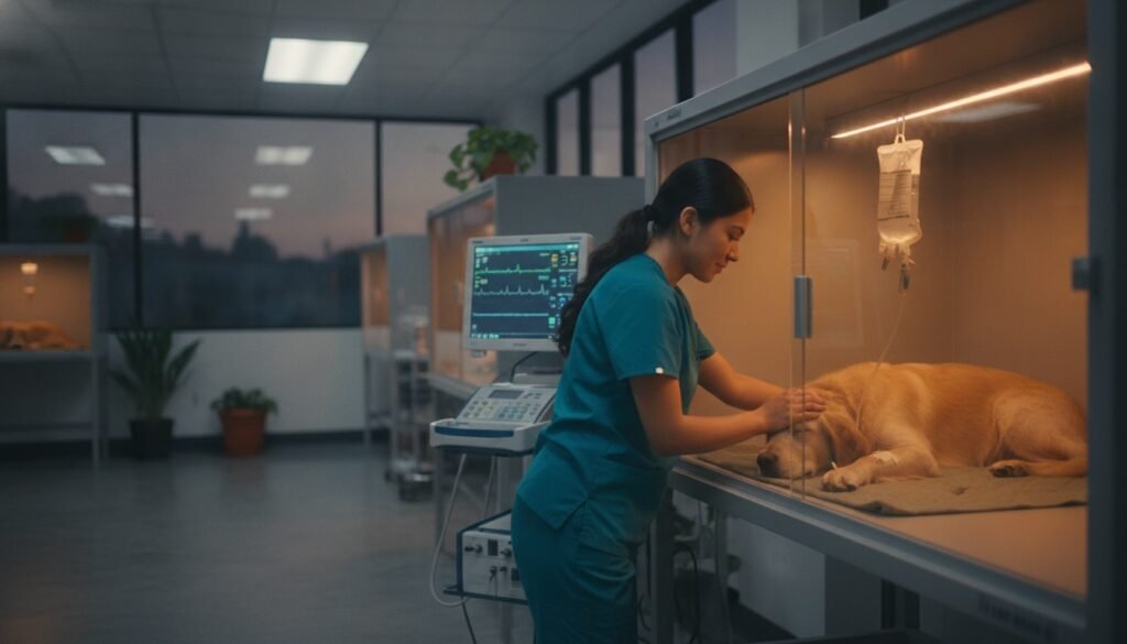 Hospitalización veterinaria: así es el día a día de tu mascota en la UCI (y cómo te mantienes informado)